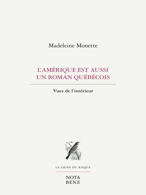 cover image of L'Amérique est aussi un roman québécois